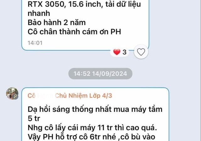 Thản Nhiên Xin Tiền Mua Laptop: Cô Giáo Mà Hành Xử Giống “Ông Vua Con” Thế!