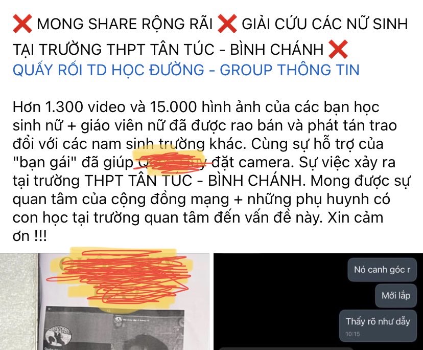 Vụ Hàng Ngàn Clip Nữ Sinh Bị Quay Lén Trong Nhà Vệ Sinh: Trường Mời 1 Học Sinh Lên Làm Việc - Ảnh 1.