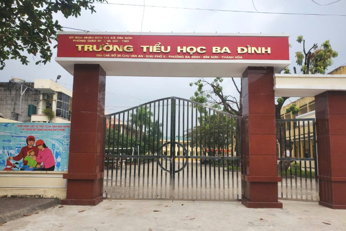 Trường Tiểu Học Ba Đình Nơi Xảy Ra Vụ Việc. Ảnh: Lam Sơn