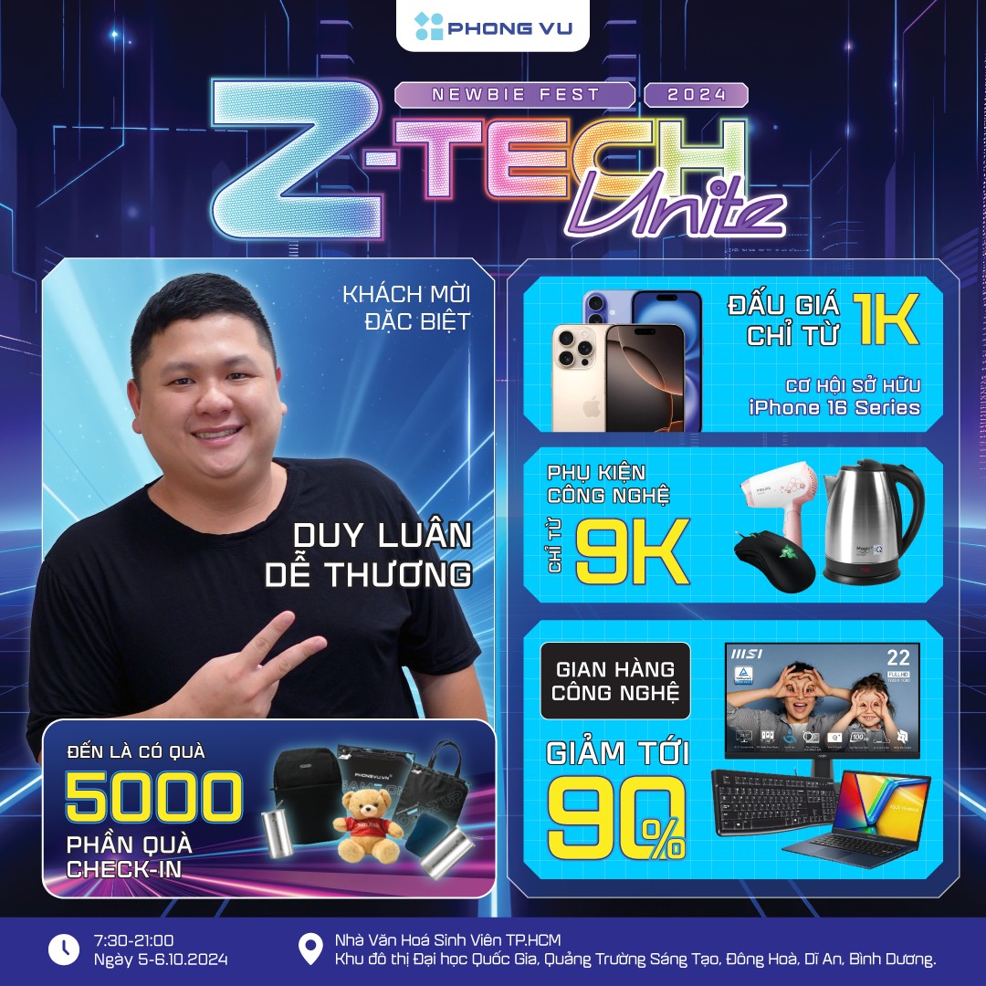 Z-Tech Unite: Newbie Fest – Ngày Hội Công Nghệ Không Thể Bỏ Lỡ Cho Sinh Viên!