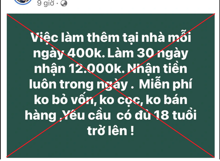 Các Bài Đăng Tuyển Dụng Lừa Đảo Xuất Hiện Tràn Lan Trên Mạng Xã Hội. (Ảnh Minh Họa).