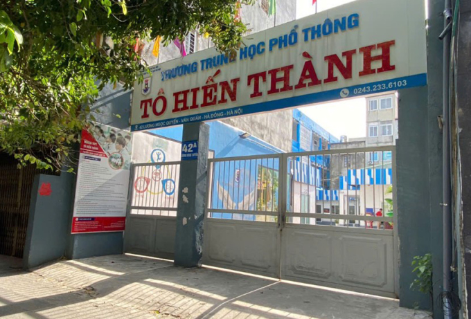 Trường Thpt Tô Hiến Thành, Quận Hà Đông, Hà Nội. Ảnh: Bình Minh